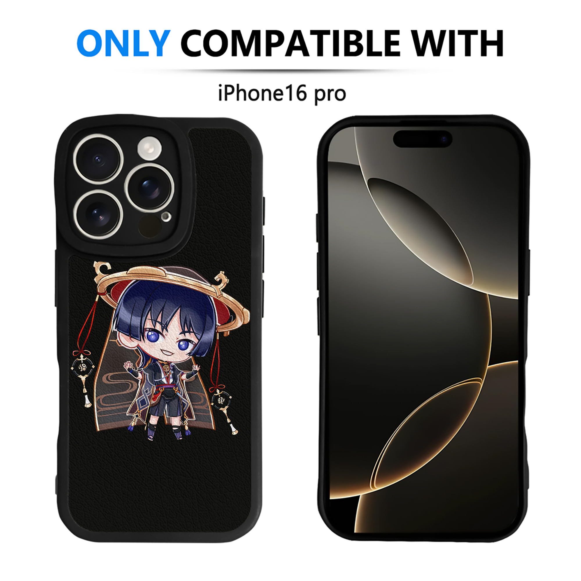 げんし神 さんペい genshin Sanpei 【iPhone 16シリーズ対応】シリコンスマホケース（レザー調） 材質：シリコン